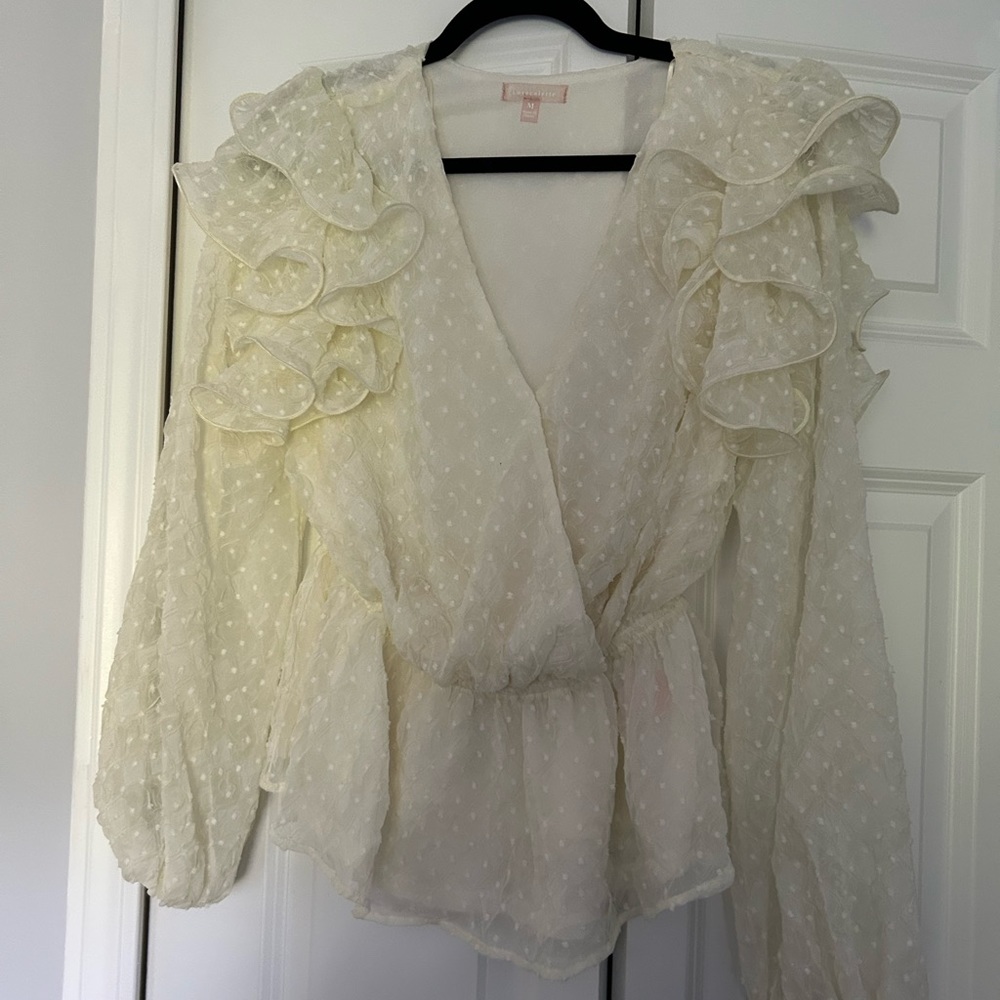 Vici peplum top